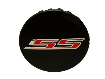 Chevy 19351758 CAP PKG,WHEEL TRIM(INCLUDES 1)(INSTALL 0.30)(SINGLE 0.021 KG)(4 PC QTY OF 23366350)(BLACK W/RED STAINLESS STEEL)