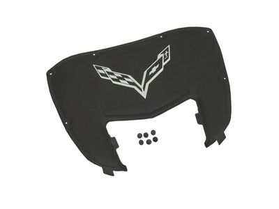 Chevy 23489882 INSULATOR,HOOD(INCLUDES 2,3)(INSTALL 1.00)(0.64 KG)(W/CROSSED FLAG LOGO)