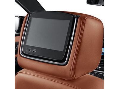 GM 84337920 Rear-Seat Infotainment System with DVD Player in Loft Brown Vinyl with High Country Logo