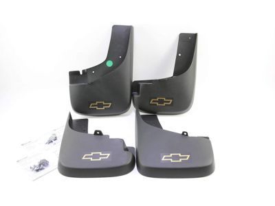 GM 19172450 Front Molded Splash Guards in Gray with Bowtie Logo