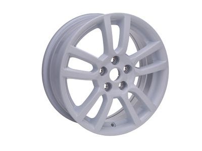 GM 19300982 16x6-Inch Aluminum 10-Spoke Wheel in White