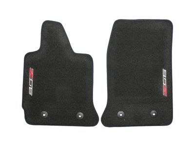 Chevy 23476290 MAT PKG,FRONT CARPET(INCLUDES 10,15)(BLACK)(INSTALL 0.10)(1.0 KGS)(W/BLUE STITCH)(W/Z06 LOGO)(15.286)