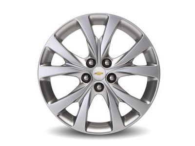 GM 19301333 17x6.5-Inch Aluminum 5-Split-Spoke Wheel in Silver