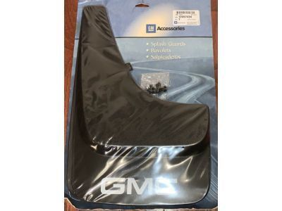 GM 12497434 Splash Guards - Flat,Front or Rear Set,Note:GMC Logo,9.70" Wide,Black