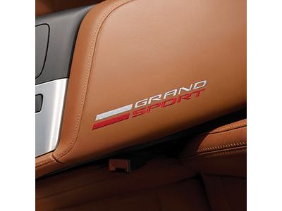 GM 84539766 Floor Console Lid in Kalahari with Grand Sport Logo