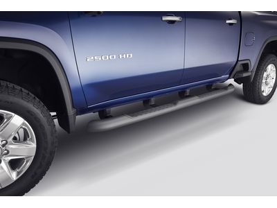 GM 84208261 Crew Cab 4-Inch Round Assist Steps in Black