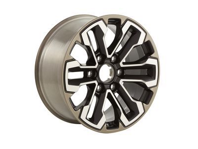 GM 84040796 18x8.5-Inch Aluminum Multi-Spoke Wheel in Satin Graphite with Gold Oxide Finish and Machined Face