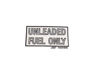 Buick 14107916 Fuel Label