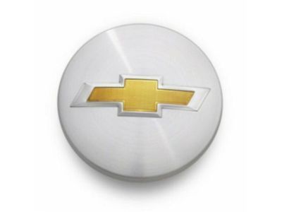 GM 19301595 Center Cap in Brushed Aluminum Finish with Bowtie Logo