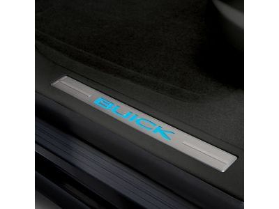 Buick 23129795 PLATE PKG,SIDE DOOR SILL TRIM(INCLUDES 2-6)(EBONY)(INSTALL 0.50)(0.65 KGS)