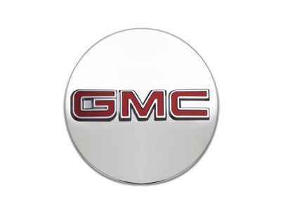 GM 19351700 Center Cap in Brushed Aluminum with Red GMC Logo