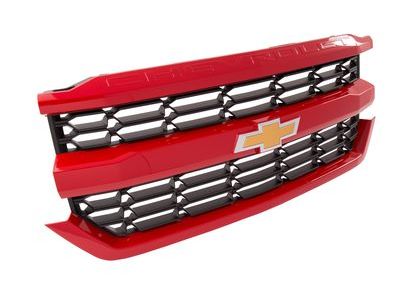 Chevy 84134047 GRILLE KIT,FRONT(INCLUDES 2-4)(RED)(INSTALL 1.80)(5.3331 KGS)(OPTNL HEADLAMP BEZELS 23378968 & 23379004)