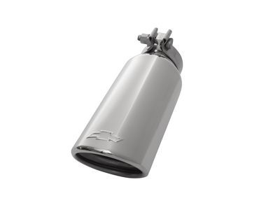 GM 84240383 4.3 and 5.3 Liter Dual-Wall Angle-Cut Exhaust Tip with Bowtie Logo