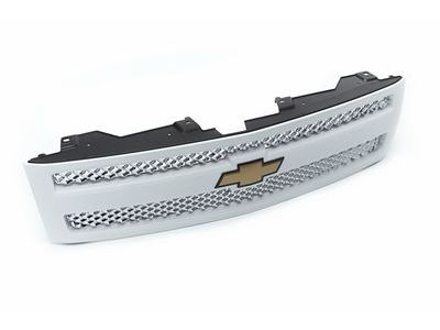 Chevy 22767482 GRILLE PKG,FRONT(INCLUDES 3,4)(WHITE)(INSTALL 0.30)(4.7 KGS)(CHROME MESH W/BODY COLOR SURROUND)(1.266)