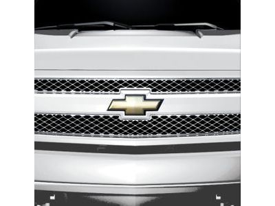 Chevy 22767482 GRILLE PKG,FRONT(INCLUDES 3,4)(WHITE)(INSTALL 0.30)(4.7 KGS)(CHROME MESH W/BODY COLOR SURROUND)(1.266)