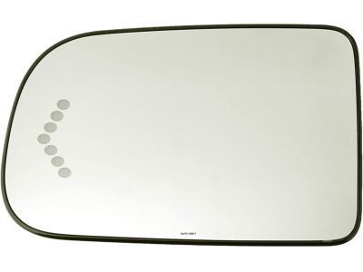 GMC 88980581 MIRROR,OUTSIDE REAR VIEW (REFLECTOR GLASS & BACKING PLATE)(DEALER MAY NEED TO RE-USE EXISTING WHITE SQUARE ACTUATOR OR ORDER 88980583 FOR 2003-2005 MODEL YEARS)(PART OF 3)(EATON 840 (SQUARE WHITE ADJUST PLATE) MIRROR)