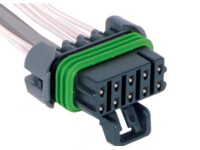 GM 12125676 Connector, W/Leads, 10-Way F. *Black