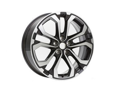 GM 23419545 19x7.5-Inch Aluminum 5-Split-Spoke Wheel in Machined Face Finish with Gloss Black Pockets