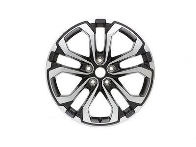 GM 23419545 19x7.5-Inch Aluminum 5-Split-Spoke Wheel in Machined Face Finish with Gloss Black Pockets