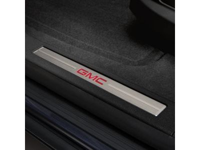 GMC 23129796 PLATE PKG,SIDE DOOR SILL TRIM(INCLUDES 2-6)(EBONY)(INSTALL 0.50)(0.65 KGS)