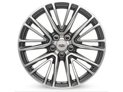 GM 84289697 20x8.5-Inch 5-Split-Spoke Polished Wheels with Painted Pockets