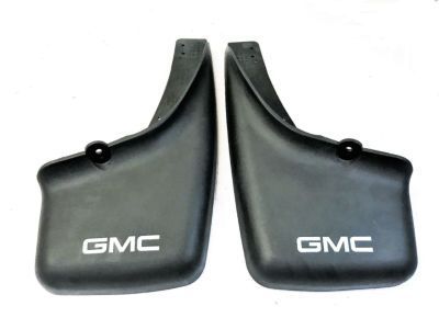 GM 12498343 Splash Guards - Molded,Rear Set,Note:Black,with GMC Logo