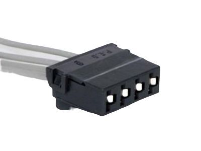 GM 12085487 Connector, W/Leads, 4-Way F. *Black