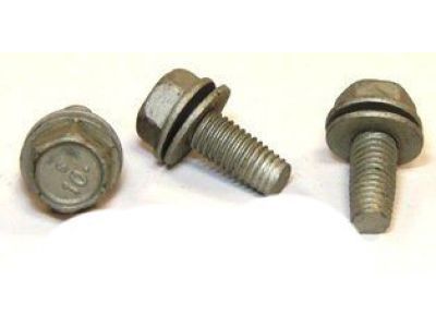 GMC 11516885 SCREW,HEX FLANGED HEAD W/FLAT WASHER,TAP,M8X1.25X20,7THD,17 O.D.,TRIM POINT,6202M,PHOSPHATE ZINC ORGANIC(REAR BRAKE HOSE BRACKET)