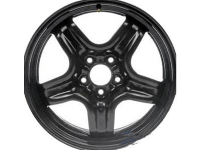 Chevy 9596578 WHEEL,17X6.5(BLACK)(HIGH VENT STEEL 115X5 BELLCRANK)(CODE FMB)