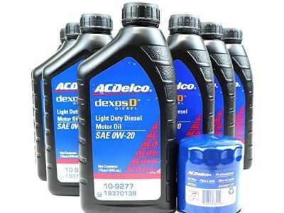 Chevy 19370138 OIL,ENGINE(0W-20)(DEXOS D)(DIESEL)(1 QT X 6)(CONSUMER USE)(ACDelco #10-9277)