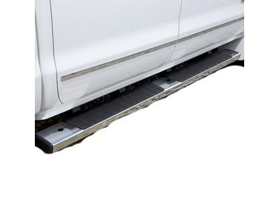 GM 22805434 Double Cab 4-Inch Round Assist Steps in Chrome