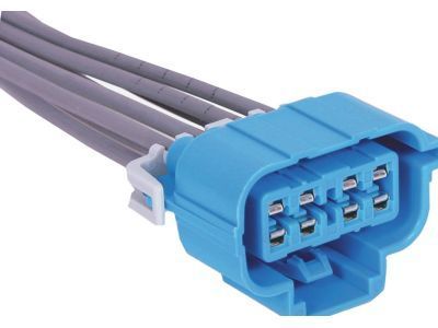 GMC 19167008 CONNECTOR,BLOCK-ACCESSORY WIRING JUNCTION(PART OF 1)(BLUE)(8-WAY FEMALE)(SEALED)(W/LEADS)(14GA WIRES)(13.100)