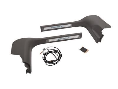 Chevy 23487421 PLATE PKG,SIDE DOOR SILL TRIM(INCLUDES 2-6)(TITANIUM)(INSTALL 0.50)(0.65 KGS)