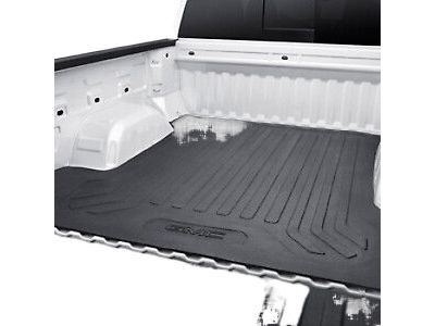 GM 84634080 Bed Mat in Black with GMC Logo for Long Bed Models