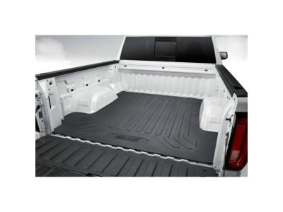 GM 84634080 Bed Mat in Black with GMC Logo for Long Bed Models