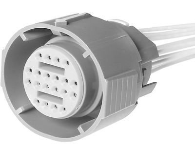 GMC 15305857 CONNECTOR,INLINE-TO TRANS(GRAY)(14-WAY FEMALE)(W/LEADS)(ACTUALLY 20-WAY W/6 CAVITIES MOLDED)