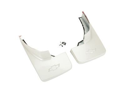 GM 22902405 Rear Molded Splash Guards in White Diamond