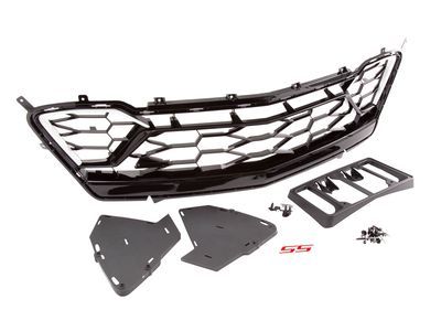 Chevy 84040594 GRILLE PKG,FRONT(DO NOT USE DEFLECTORS ON VEHICLE W/V18&J55&J6G GRILLE)(INCLUDES 2-10)(WHITE)(INSTALL 1.50)(1.2125 KGS)(REFER TO SIDE #17-NAME-261 FOR IMPORTANT SAFETY INFORMATION)