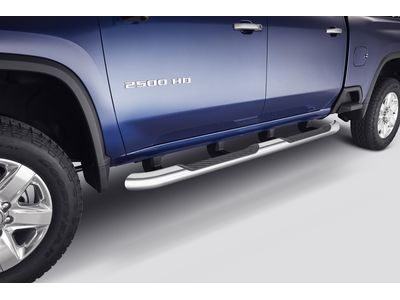 GM 84208262 Crew Cab 4-Inch Round Assist Steps in Chrome