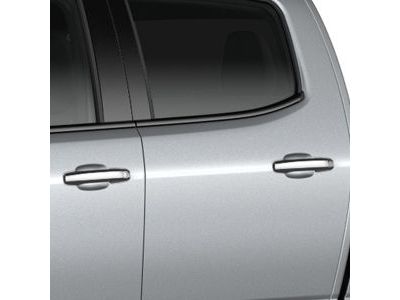 GM 23255873 Front and Rear Side Door Outside Handles in Chrome with Lock Cylinder Cap