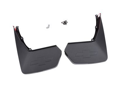 GM 22922768 Rear Molded Splash Guards in Black with GMC Logo