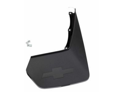 GM 84938120 Rear Splash Guards in Black with Bowtie Logo