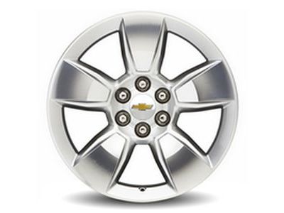 Chevy 23464384 WHEEL (KIT),ALUMINUM(INSTALL 0.30)(12.6 KG)(18X8.5 J ALUMINUM 33MM 120X6XM14)(SILVER W/MACHINE FINISH SPOKES)