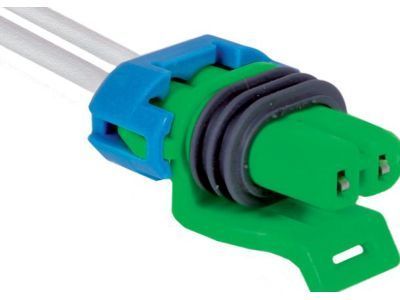 GMC 12101856 CONNECTOR,SENSOR-AMBIENT AIR TEMPERATURE(PART OF 1)(GREEN)(2-WAY FEMALE)(W/LEADS)(2.535)