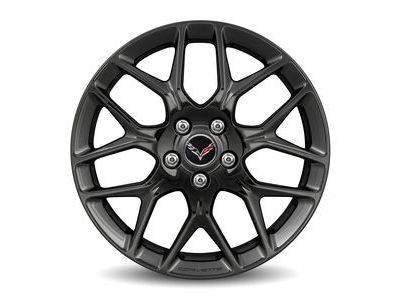 GM 23334935 20x10-Inch Forged-Aluminum 7-Split-Spoke Rear Wheel in Gloss Black