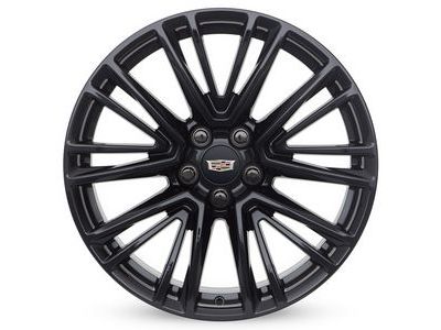 GM 84289698 20x8.5-Inch 5-Split-Spoke Wheels in Gloss Black