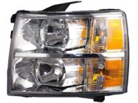 GM 22853027 Headlight Assembly, (W/ Front Side Marker & Parking & T/Side