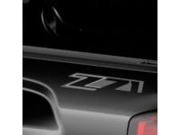 GM 23221557 Pickup Box Decal Package in Silver and Charcoal on Chrome with Z71 Logo