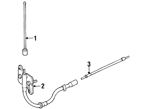 GM 21024075 Cable Asm,Radio Antenna Cable Extension