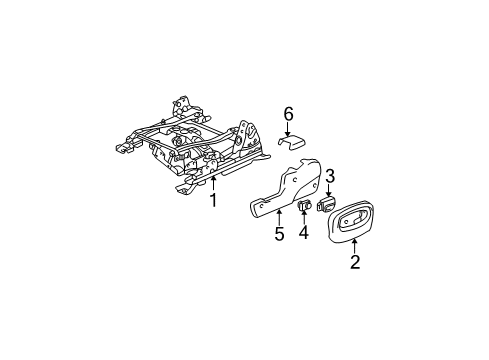 GM 89042233 Bar,Passenger Seat Inner & Outer Adjuster Tie